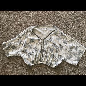 Amuse floral top with beading